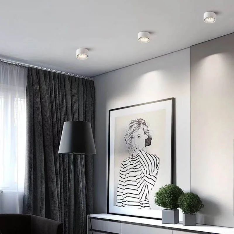 Luces de techo LED empotradas AC220V 7W 10W 12W 15W Focos Lámpara de superficie Lámpara de baño Cocina Iluminación interior