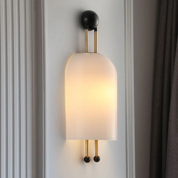 Lámpara de pared moderna de metal y vidrio con LED para decoración del hogar, luz artística creativa de lujo para dormitorio, vestíbulo, accesorios de iluminación