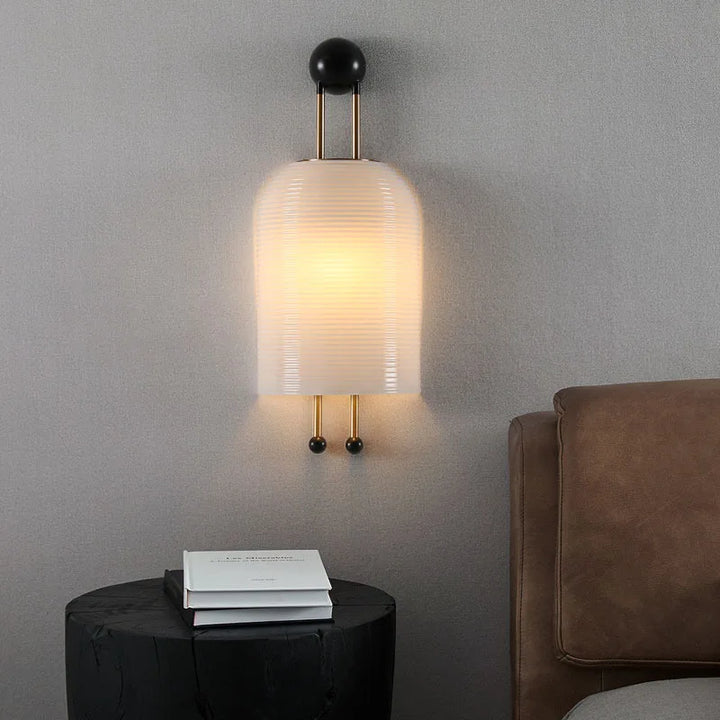 Lámpara de pared moderna de metal y vidrio con LED para decoración del hogar, luz artística creativa de lujo para dormitorio, vestíbulo, accesorios de iluminación