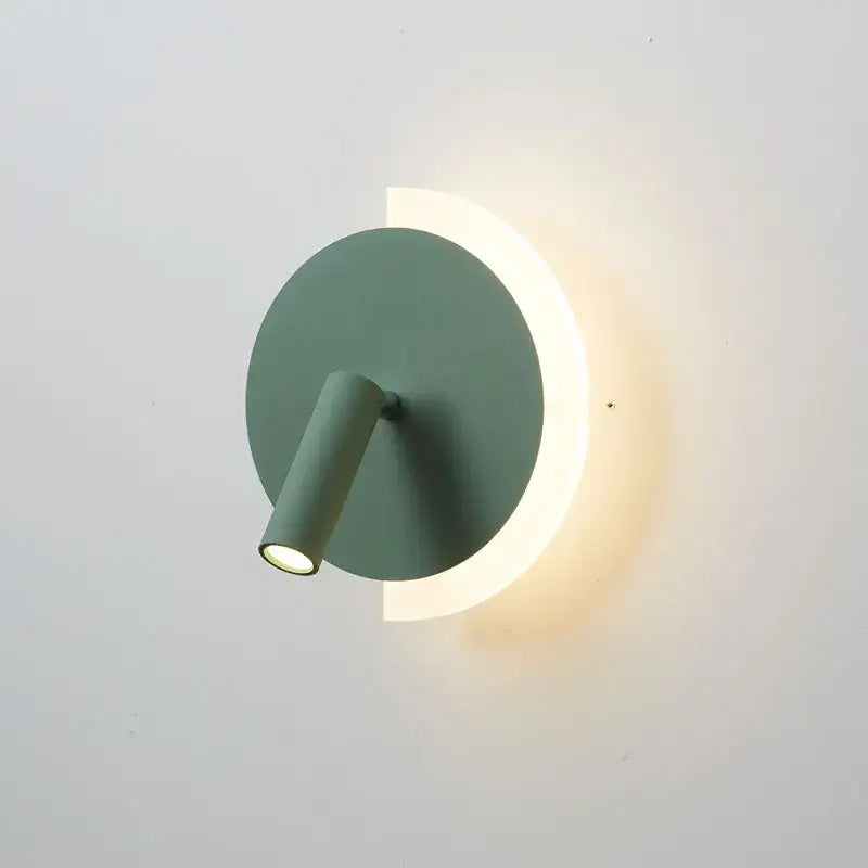 Applique murale circulaire à LED en orange, vert, noir ou blanc