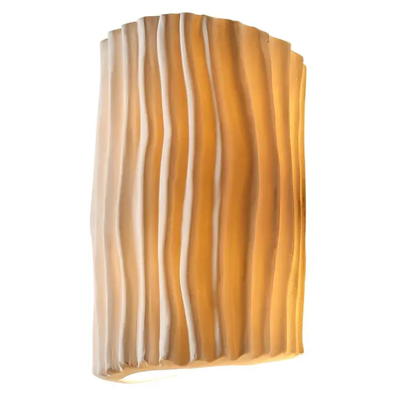 Applique murale design plissée moderne avec lumière douce décorative