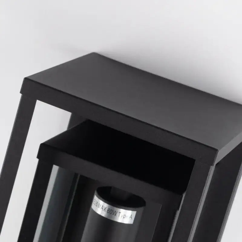 Applique Murale Extérieure Design Métal Noir Style Moderne