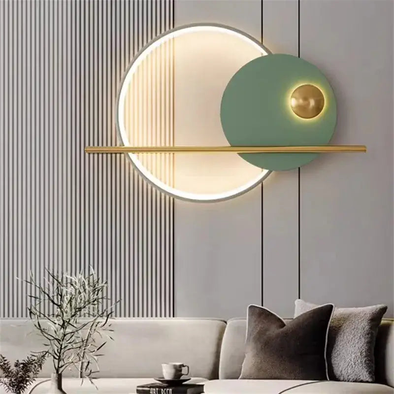Applique murale originale LED verte, orange ou noir