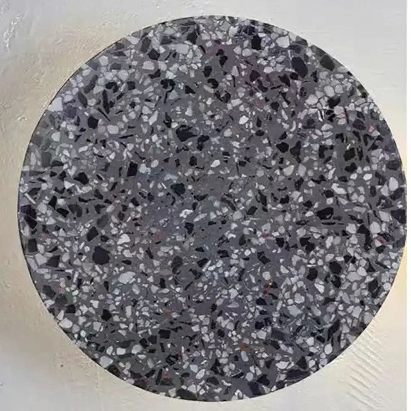 Applique murale ronde terrazzo coloré avec éclairage led moderne