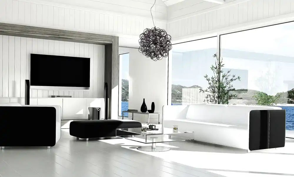 Intérieur moderne de salon.