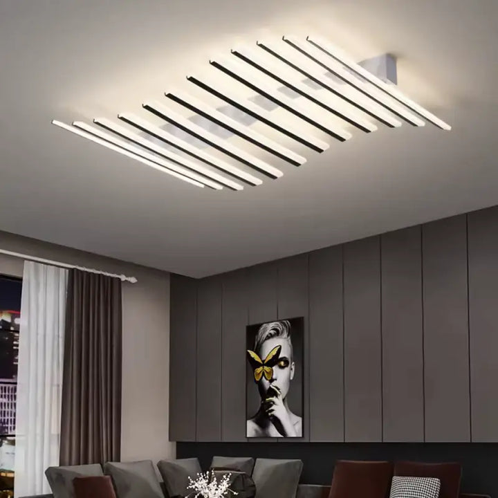 Plafonnier Led Contemporain Rectangulaire Élégant Chic