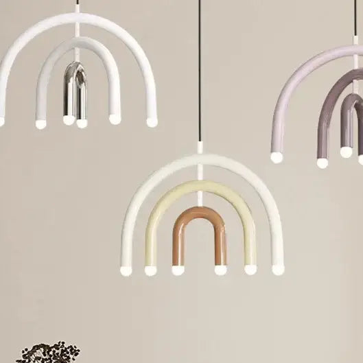 Suspension Enfant Arc-En-Ciel Design Pastel Moderne