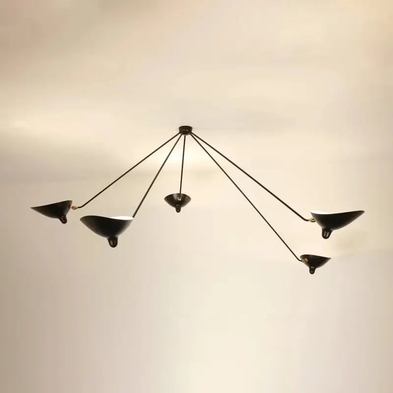 Suspension Les Bras Orientables Noire Style Atelier Cuisine Moderne