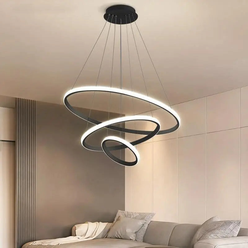 Suspension Luminaire Design Spirale Acrylique