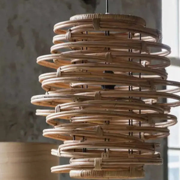 Suspension spiralé effet lumineux chaleureux