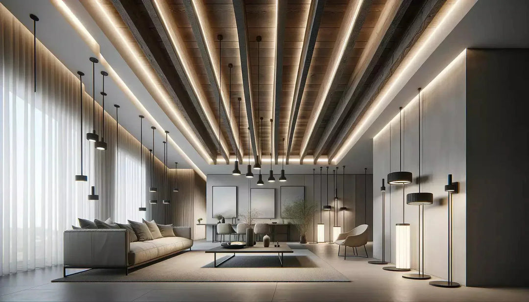 quel luminaire plafond avec poutres