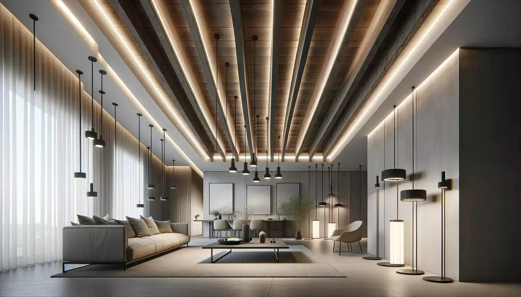 quel luminaire plafond avec poutres