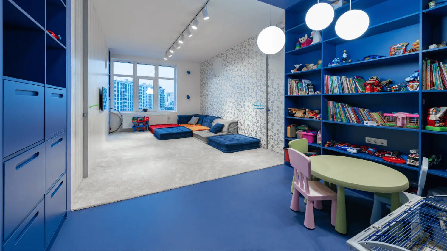 Applique Murale Bleu