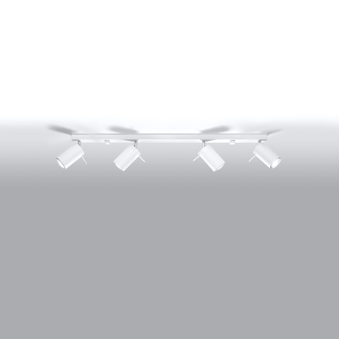 Luminaire Plafonnier blanc éteinte, vue rapprochée