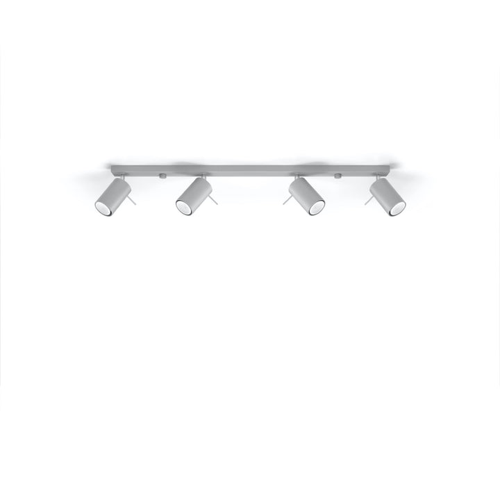 Luminaire Plafonnier gris éteinte, vue rapprochée
