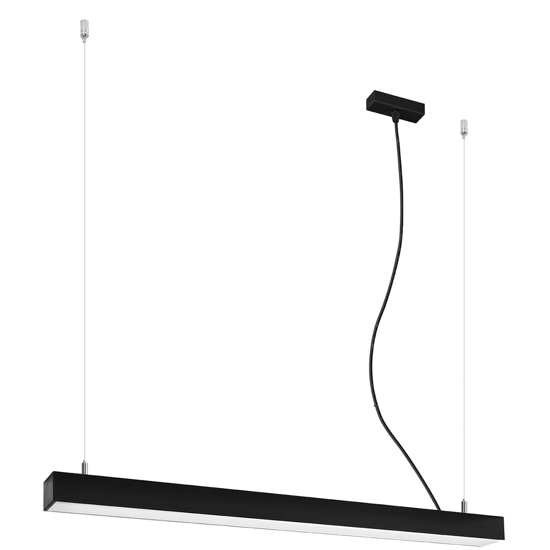 Suspension linéaire PINNE noir vue d'ensemble