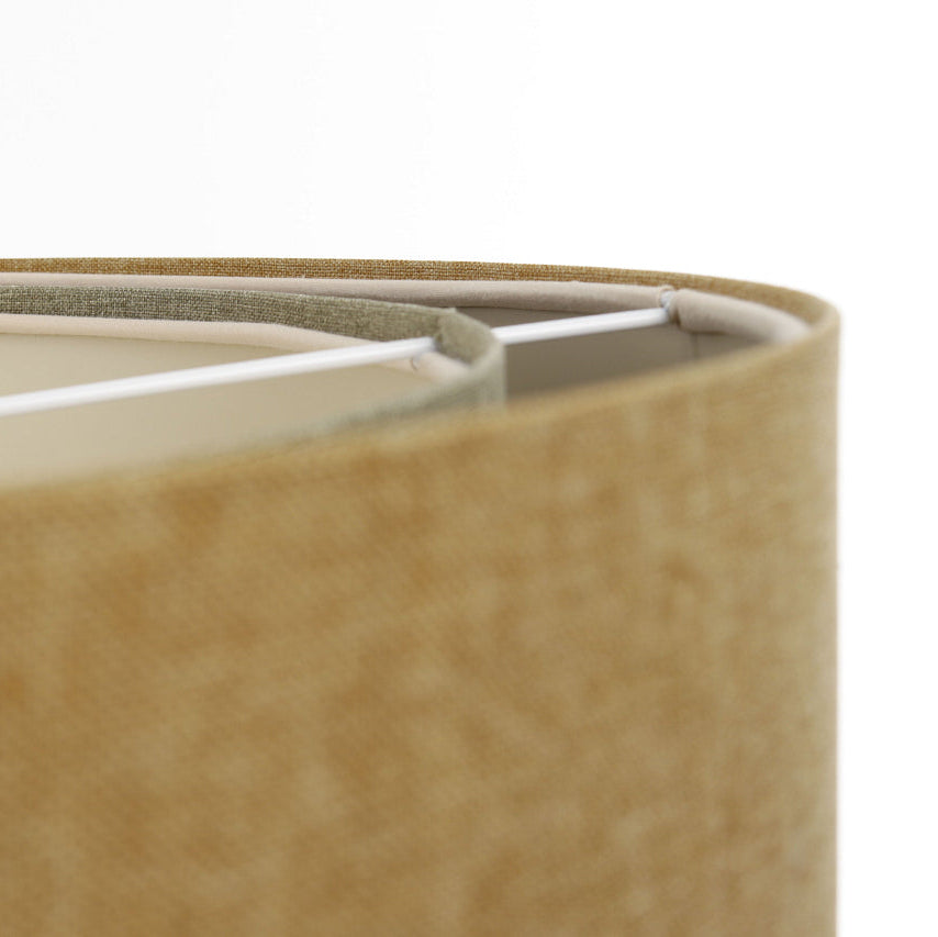 Suspension luminaria| DUO BOHO ELEGANTE (Amarillo mostaza/Oliva/Ecru)