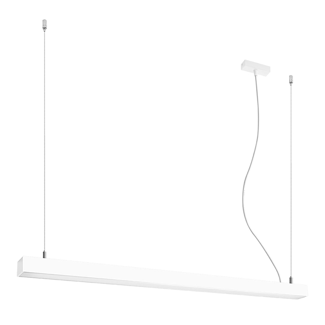 Suspension linéaire PINNE blanc vue d'ensemble