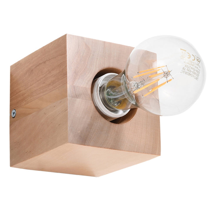 Aplique de pared ARIZ en madera natural