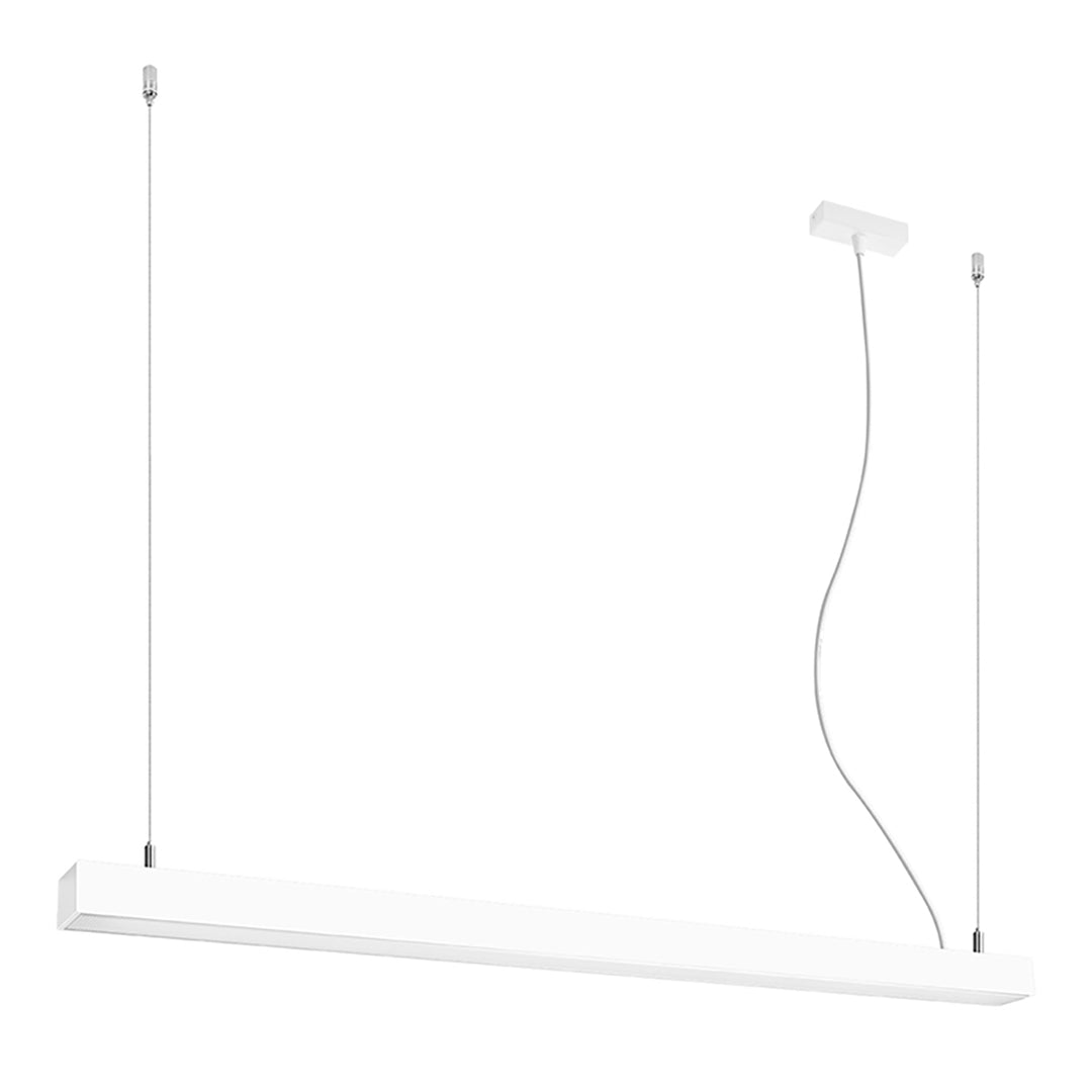 Suspension linéaire PINNE blanc vue d'ensemble