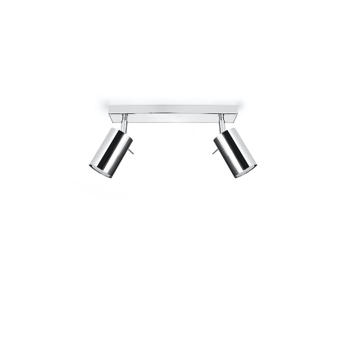 Luminaire Plafonnier chrome éteinte, vue rapprochée