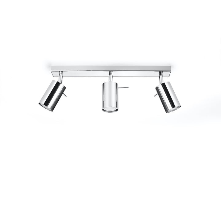 Luminaire Plafonnier chrome éteinte, vue rapprochée