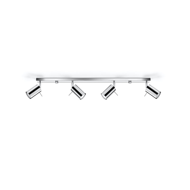 Luminaire Plafonnier chrome éteinte, vue rapprochée