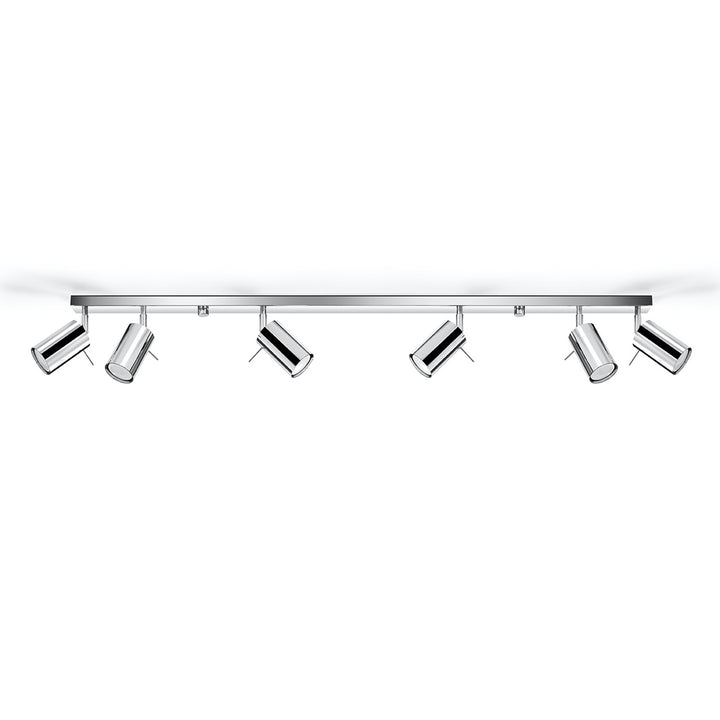 Luminaire Plafonnier chrome éteinte, vue rapprochée