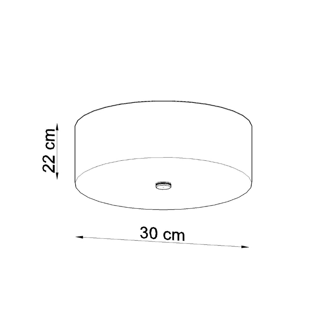 Lámpara de techo blanca SKALA 30