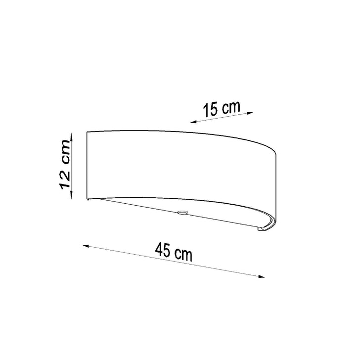 Lámpara de pared SKALA, blanca