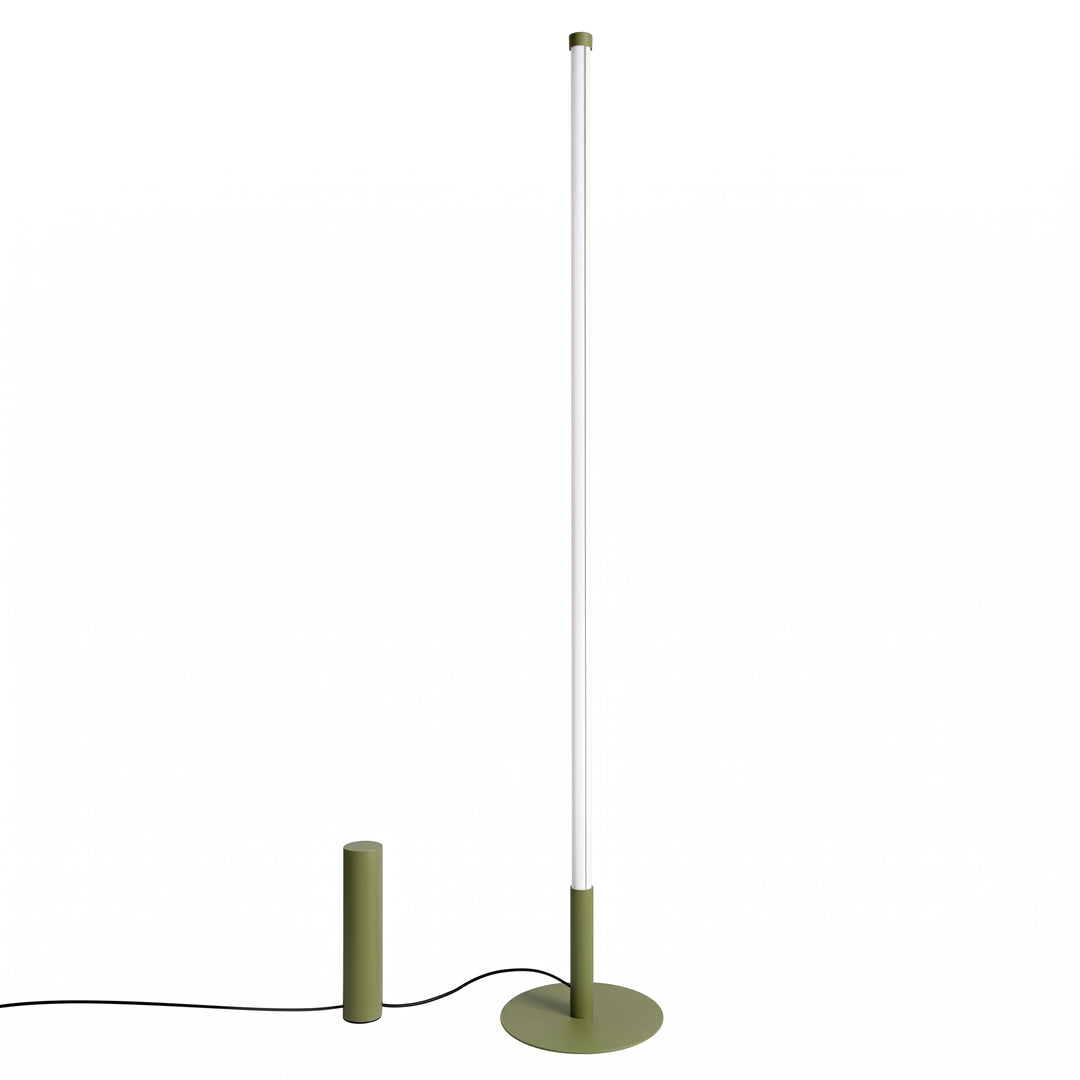 Lampadaire TRANG vert olive vue d'ensemble