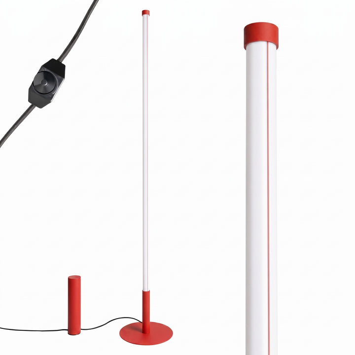 Lampadaire TRANG rouge détail du câble