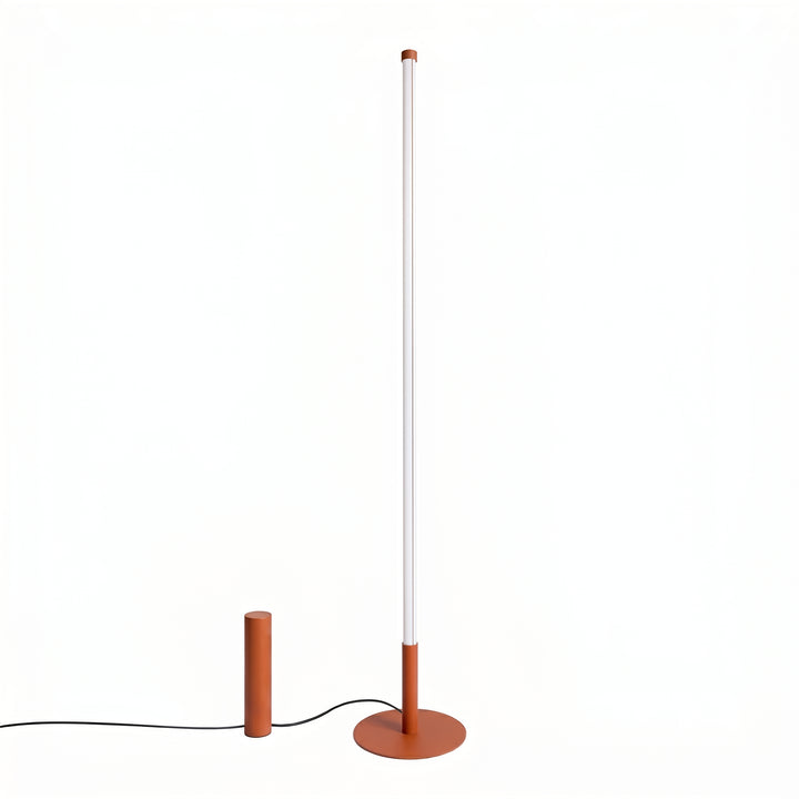 Lampadaire TRANG ocre rouge vue d'ensemble