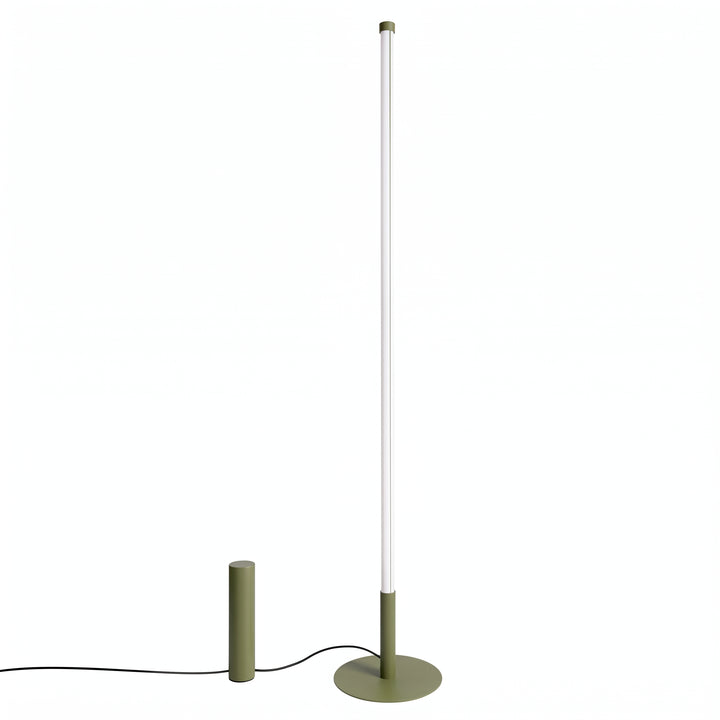 Lampadaire TRANG vert olive vue d'ensemble