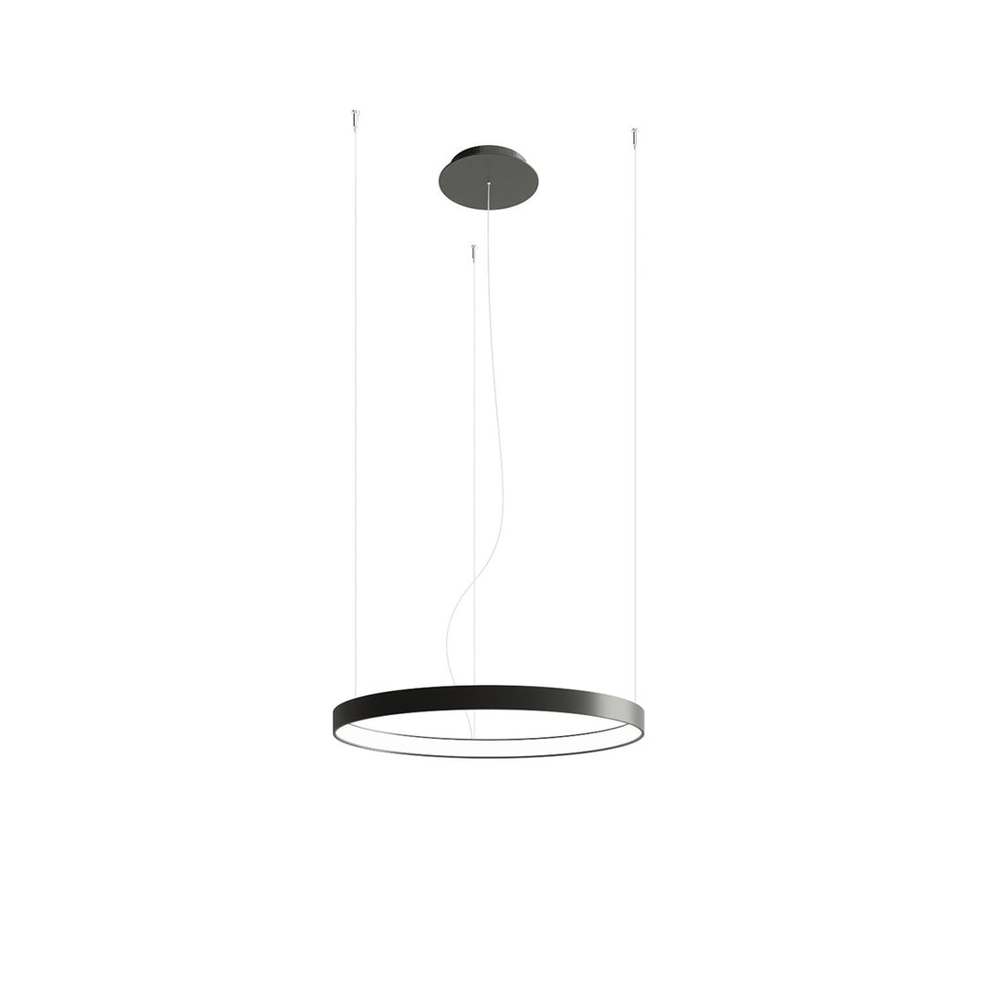 Lustre anneau RIO noir vue d'ensemble