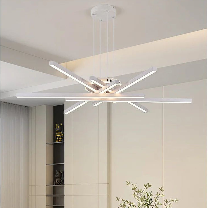 Lámpara colgante nórdica LED dorada y negra para comedor, sala de estar, mesa, decoración del hogar, escritorio, bar, iluminación