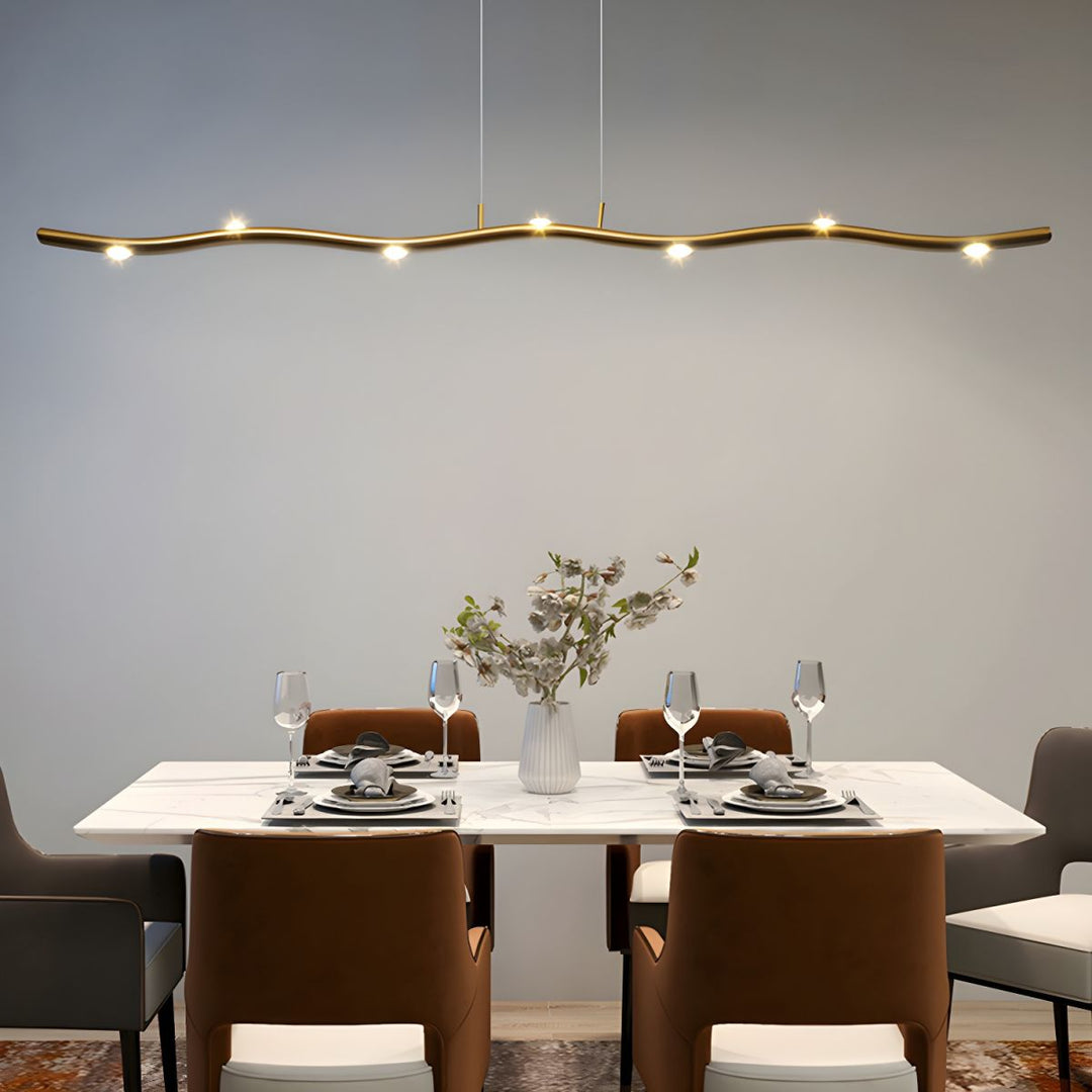 Suspension luminaire en forme de branche minimaliste moderne