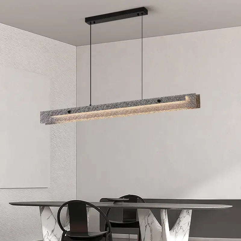 Suspension luminaire design moderne en métal argenté chic