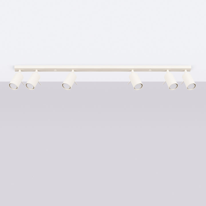 Luminaire Plafonnier beige éteinte, vue rapprochée