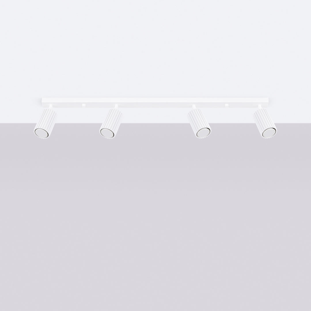 Luminaire Plafonnier blanc éteinte, vue rapprochée