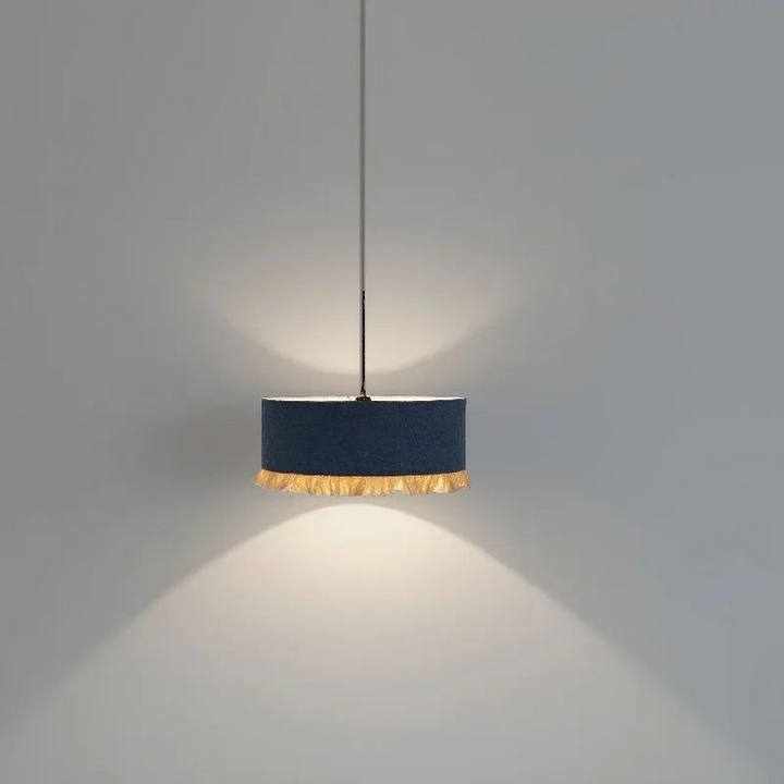 Lámpara colgante con borlas para sala de estar, dormitorio, tela japonesa, estilo vintage, para restaurante, tienda, luz de ambiente, lustre