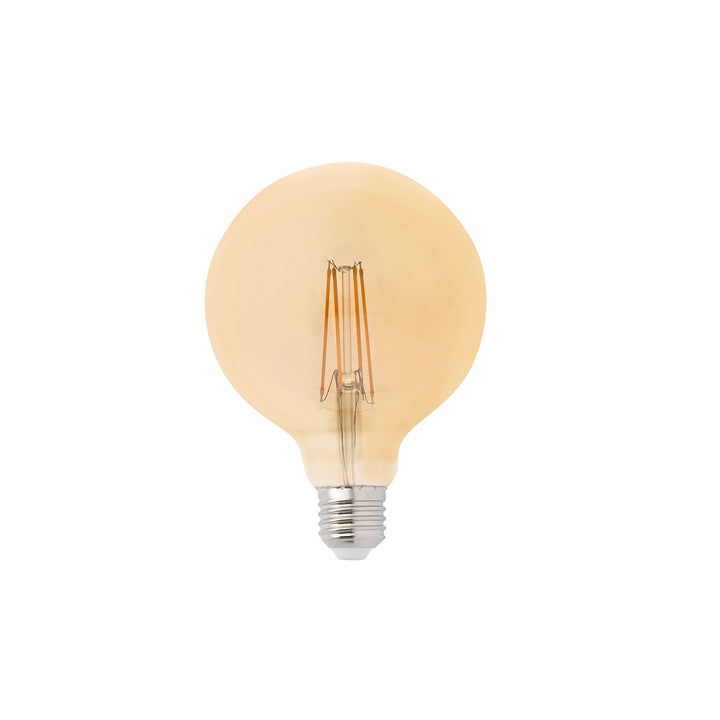 Ampoule filament E27 Globe de Faro Barcelona, Ø 12,5 cm, Ambrée 5 W 2200 K dimmable