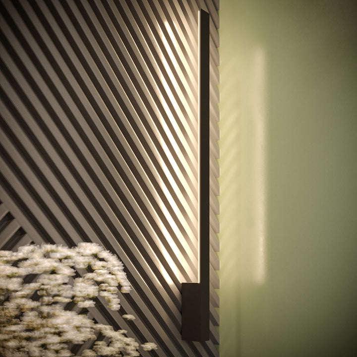 Applique murale LAHTI noir dans un intérieur, vue rapprochée