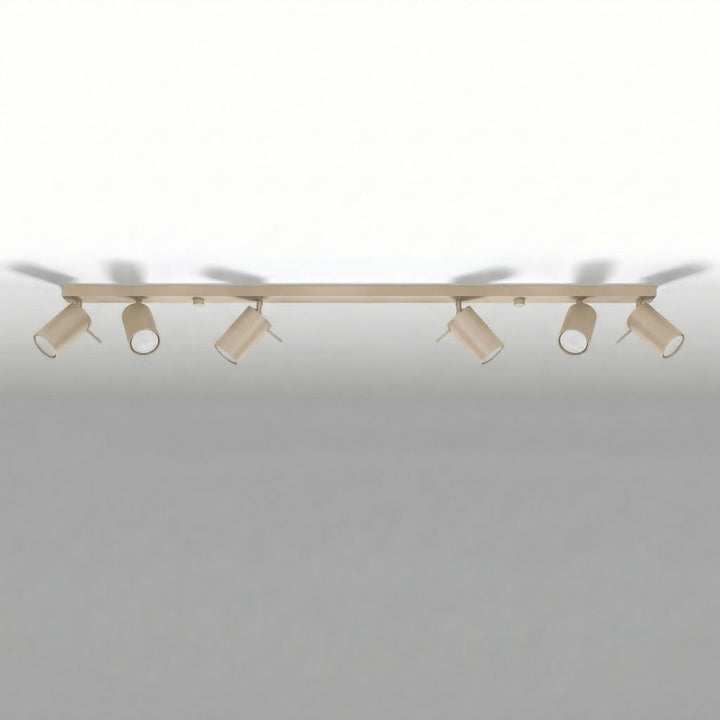 Luminaire Plafonnier taupe éteinte, vue rapprochée