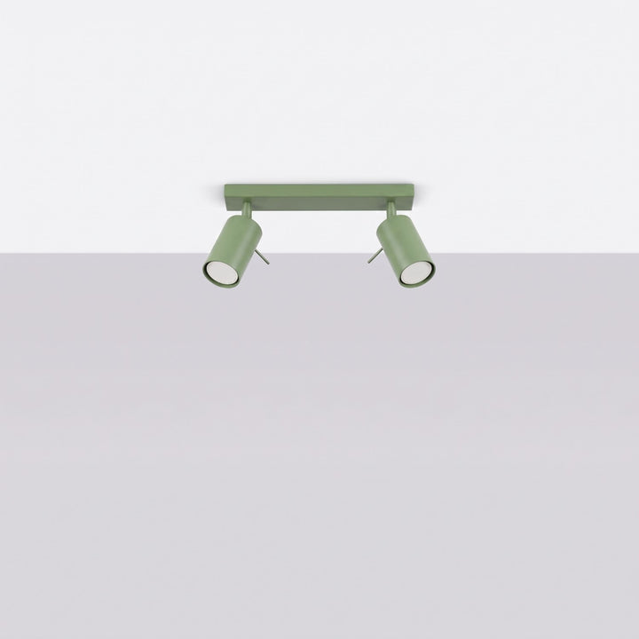Luminaire Plafonnier sauge éteinte, vue rapprochée