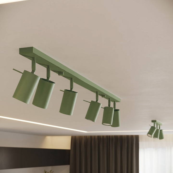 Luminaire Plafonnier sauge allumée, vue rapprochée