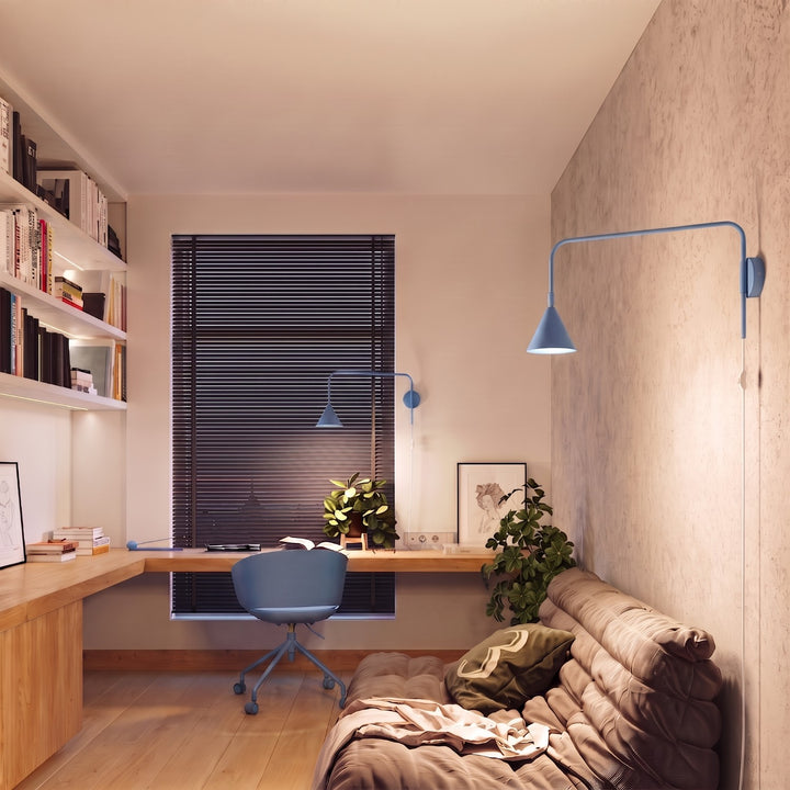 Applique Murale bleu clair dans un intérieur contemporain