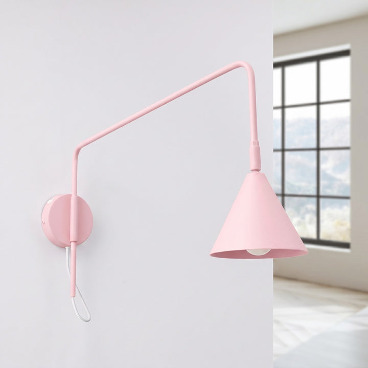 Applique Murale rose éteinte, vue rapprochée