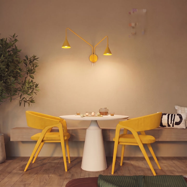 Applique Murale jaune dans un intérieur contemporain