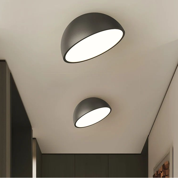 Lámpara de techo LED de nogal retro de espectro completo con protección ocular para dormitorio, vestíbulo de entrada, pasillo, accesorio de iluminación, nueva lámpara de araña